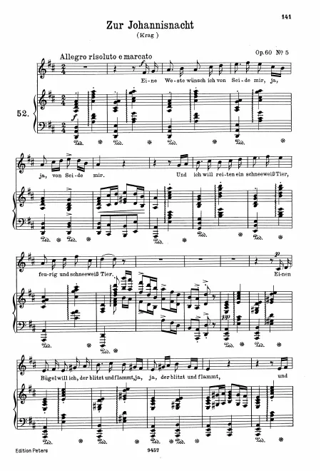 Complete Score (original / high voice, )