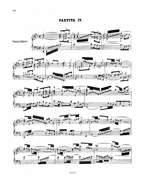 4. Partita in , BWV 828