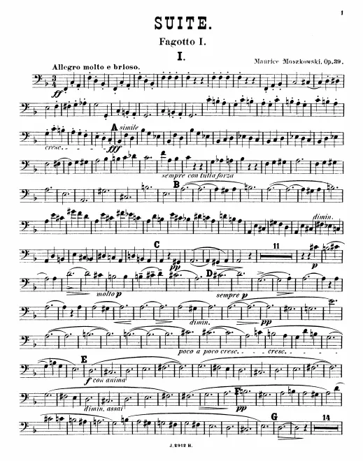 Bassoon 1, 2, 3