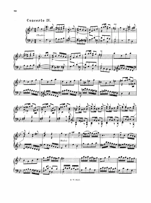 4. Concerto in , BWV 975
