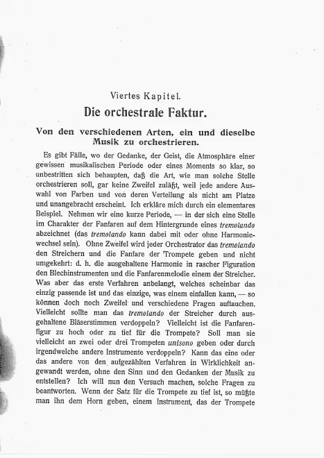 Kapitel 4: Die orchestrale Faktur