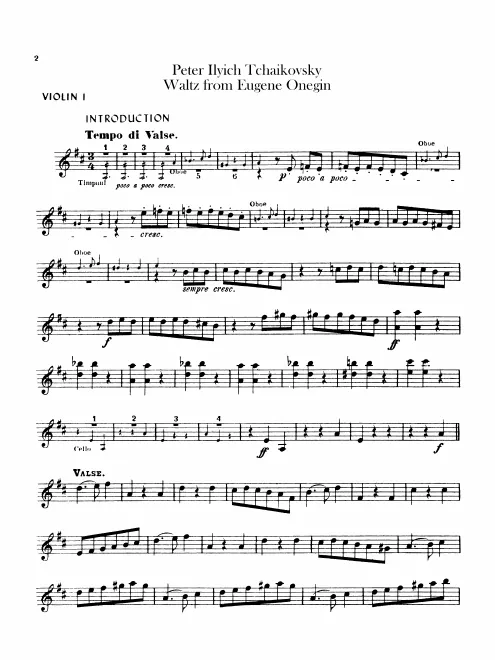 Violins I, II