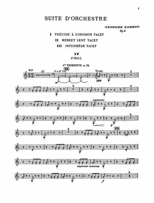 Trumpet 1, 2 (F)