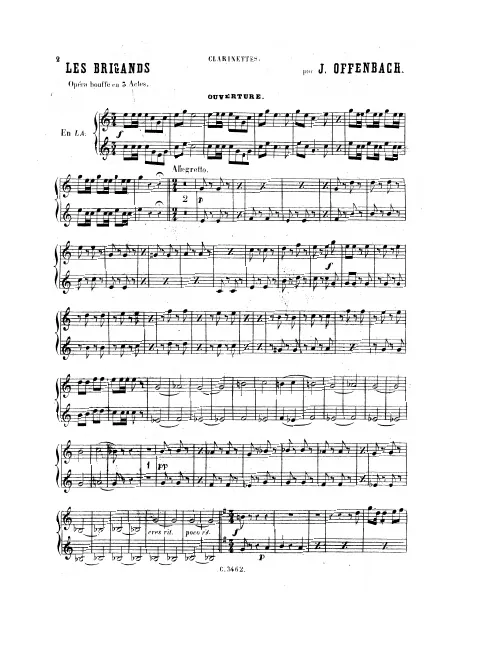 Clarinets (in C, A, B)