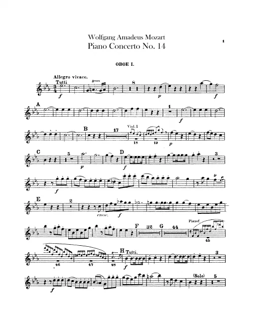 Oboe 1, 2