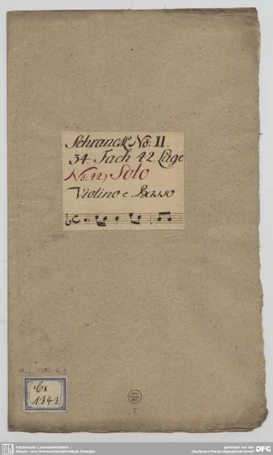 Complete score (Violin, continuo)