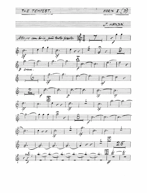 Horn 1, 2 (D)