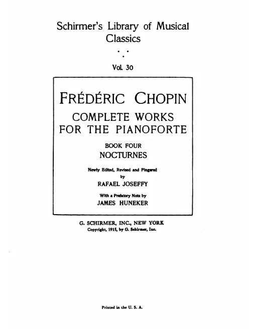 Book 4: Nocturnes