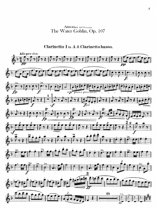 Clarinet 1/Bass Clarinet, 2 (A)