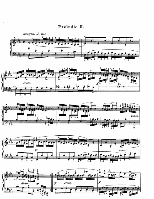 2. Præludium and Fuga in , BWV 871