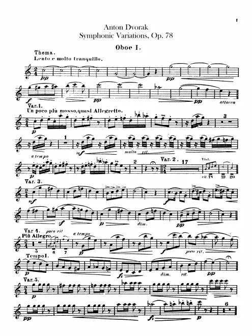 Oboe 1, 2