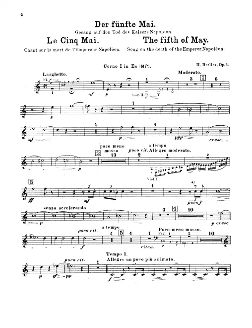 Horn 1, 2, 3, 4 (E, C)