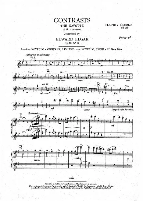 Flute 1/2 (also Piccolo (ad lib.))