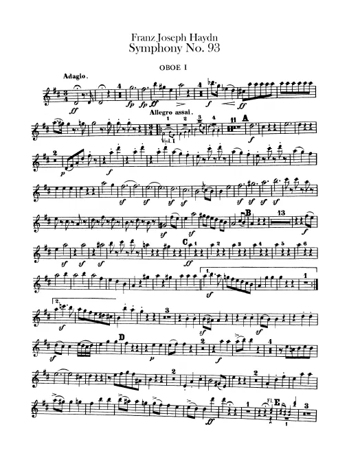 Oboe 1, 2