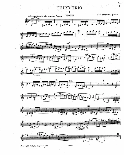 Violin & Violoncello Parts