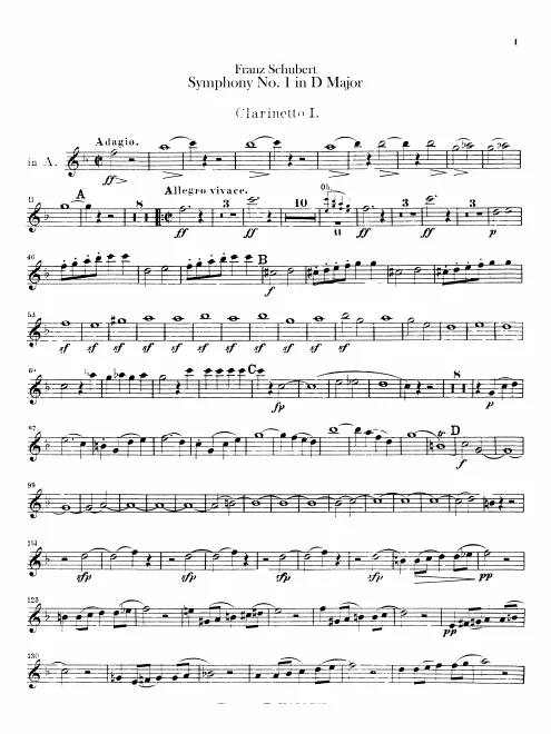 Clarinet 1, 2 (A, C)