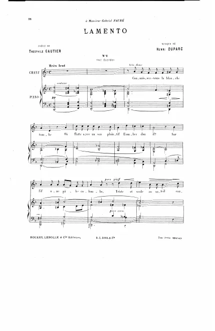 Complete Score (Original key, high voice)