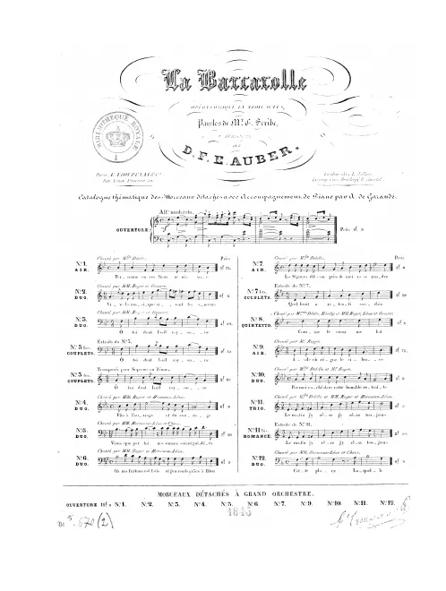 No.1, Air: "Personne en ces lieux" (B♭ major)