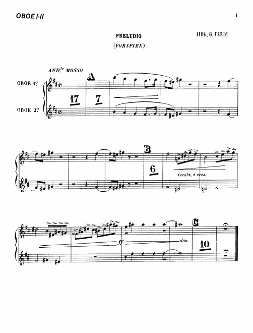 Oboe 1/2/English Horn
