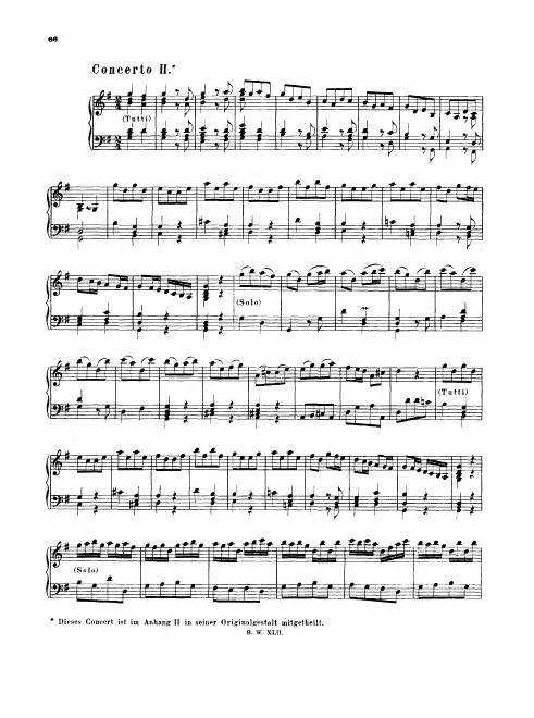 2. Concerto in , BWV 973
