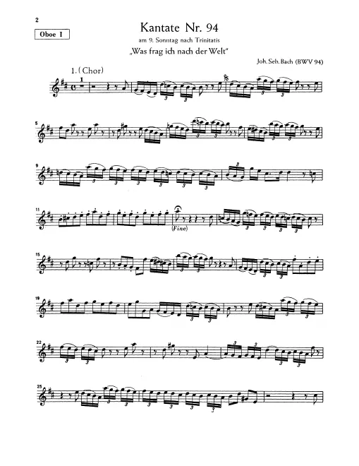 Oboe 1, 2, Oboe d'amore