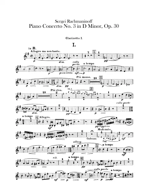 Clarinet 1 (B, A)