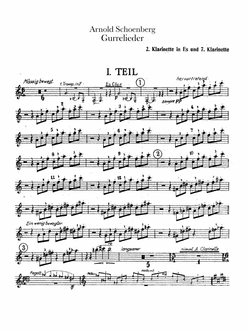 Clarinet 7 (A)/Piccolo Clarinet 2 (E♭)