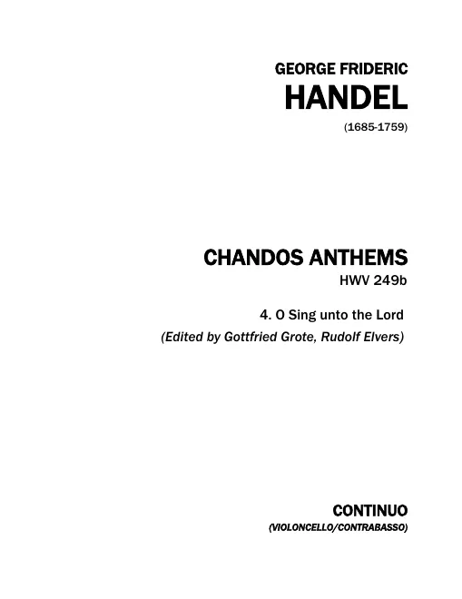 Continuo (Cellos/Basses)