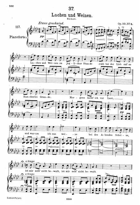 Complete Score (Original / High voice, )