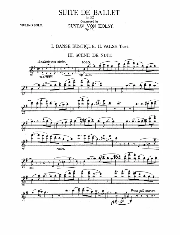 Violin Solo (Movement III only)