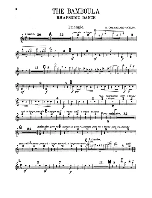 Triangle, Bass Drum/Cymbals/Glockenspiel