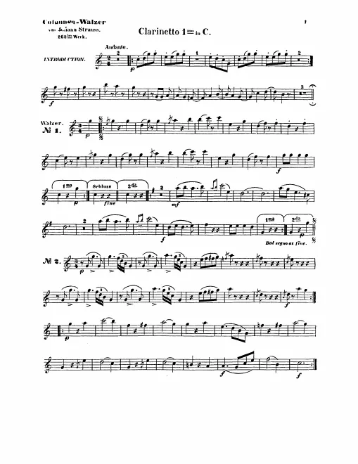 Clarinet 1, 2 (C)