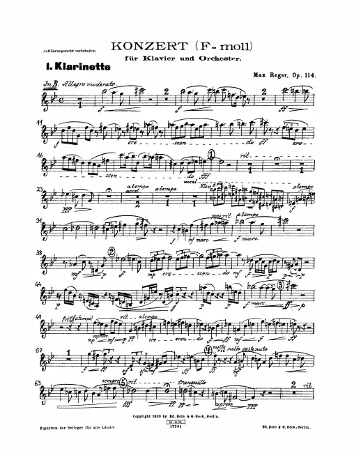 Clarinet 1 (B♭, A)