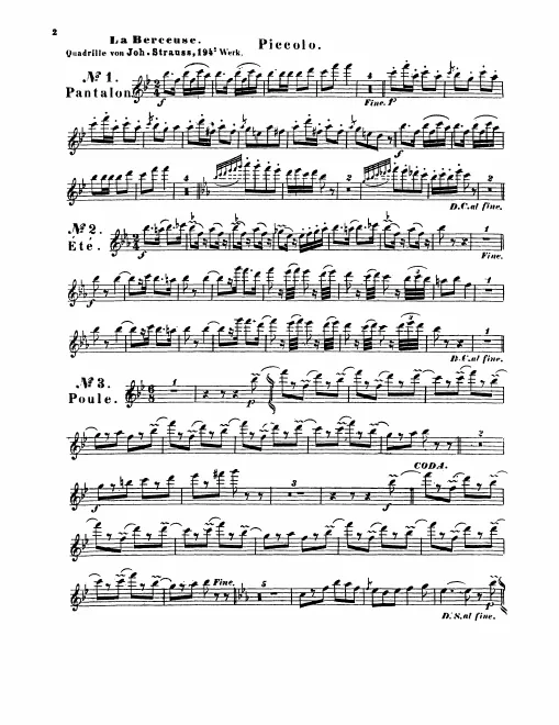 Piccolo, Flute