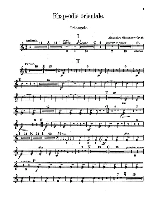 Triangle, Tambourine, Snare Drum, Cymbals/Bass Drum