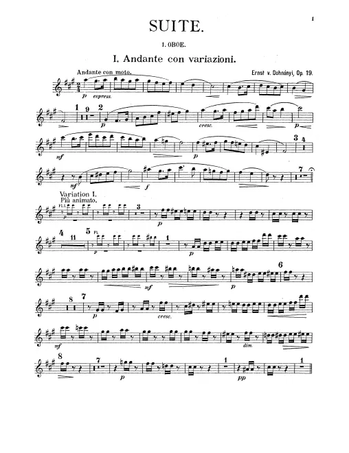Oboe 1, 2, English Horn