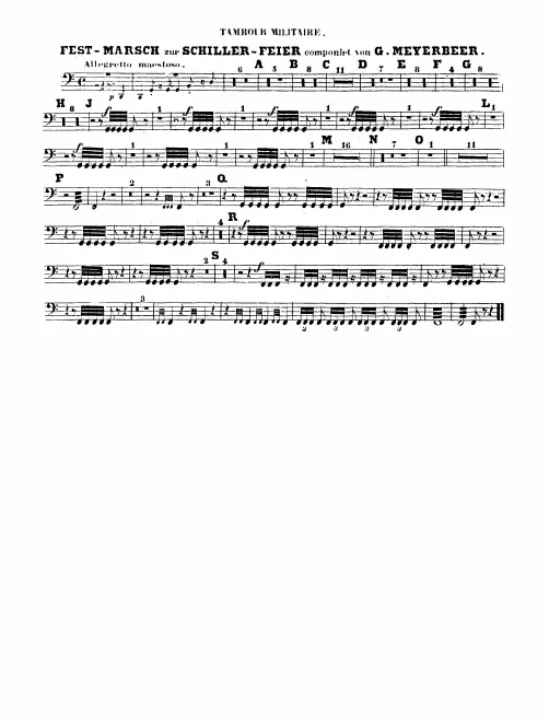 Snare Drum, Bass Drum/Cymbals