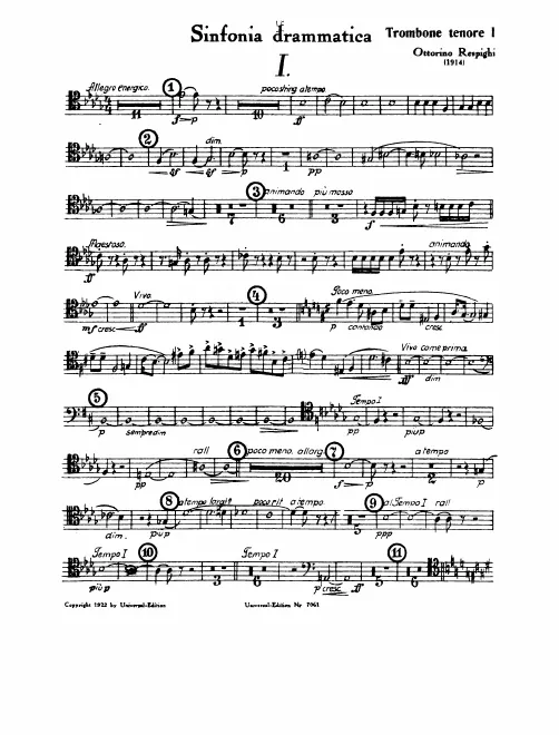 Trombone 1, 2, 3 (Bass), Tuba