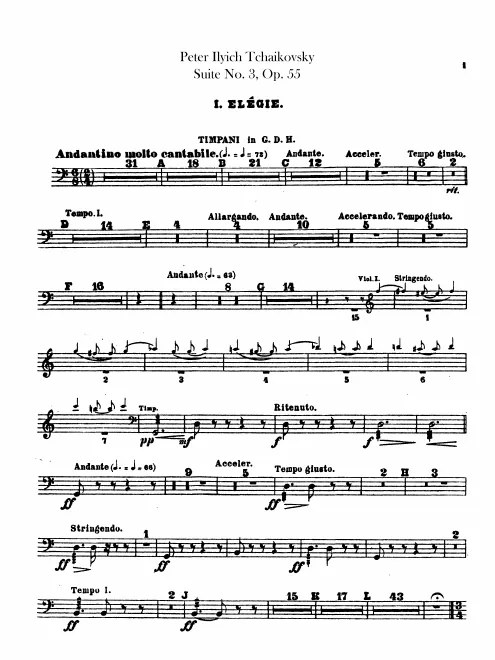 Timpani, Triangle/Cymbals, Snare Drum/Bass Drum/Cymbals