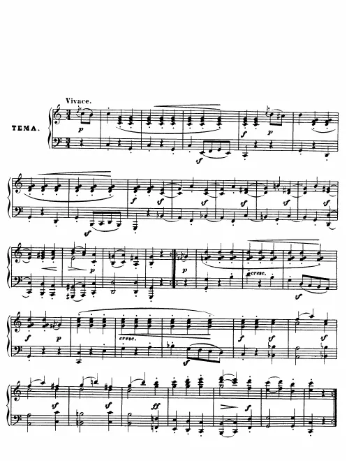Complete score (alternate scan)