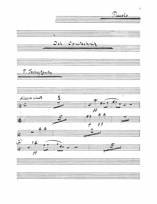 Piccolo, Flute 1/2