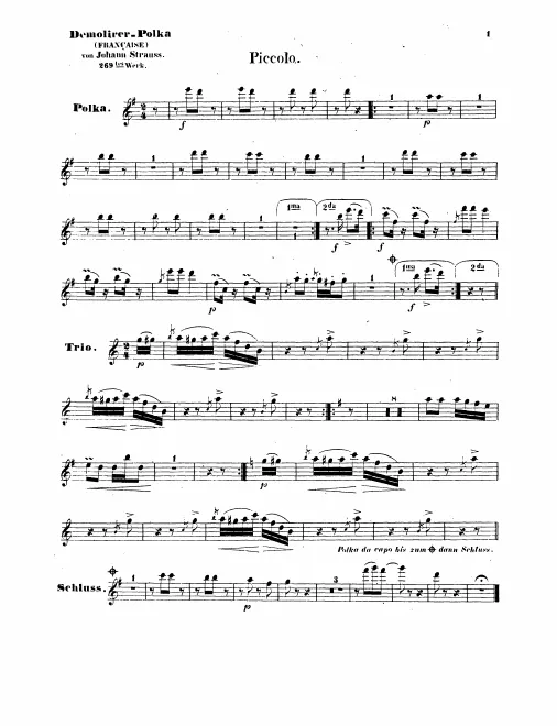 Piccolo, Flute