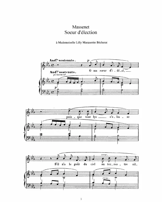 Complete Score (E Major: high voice and piano)