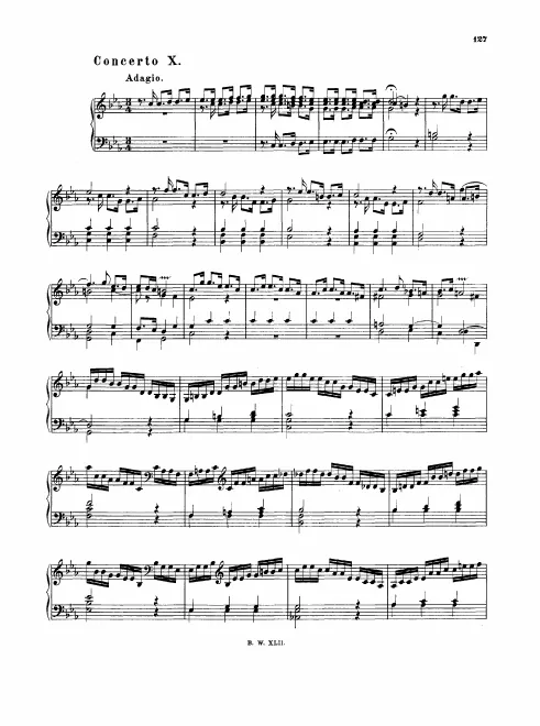 10. Concerto in , BWV 981