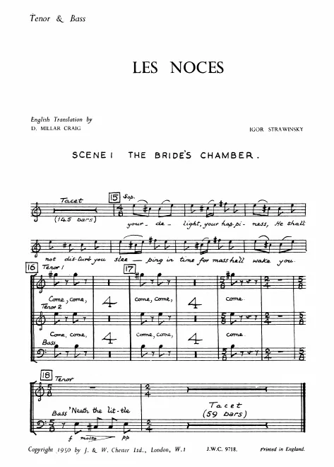 Tenor and Bass