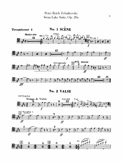 Trombone 1, 2, 3, Tuba