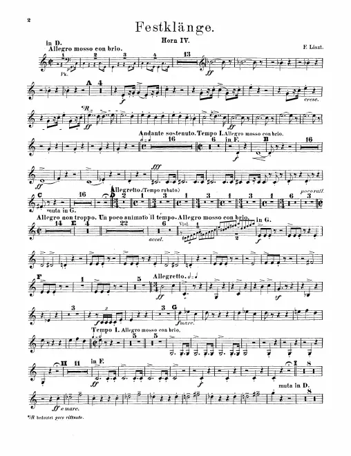 Horn 4 (D/F/G)