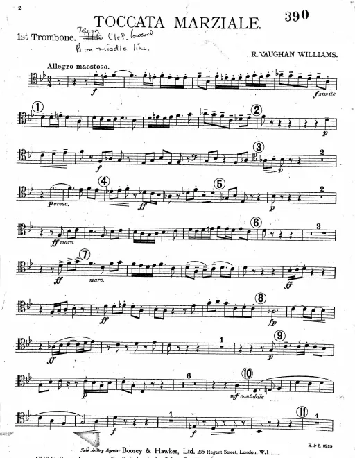Trombone 1 (Tenor Clef)