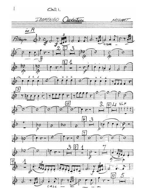Clarinet 1 (A/B/C)