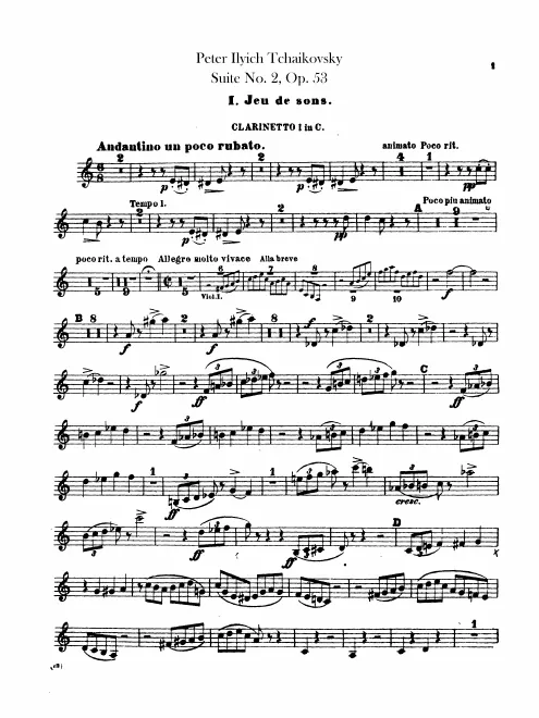 Clarinet 1, 2 (C, A)